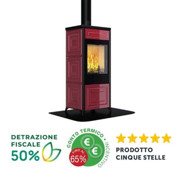 Stufa a legna 200 - 7,2 kw - immagine 2