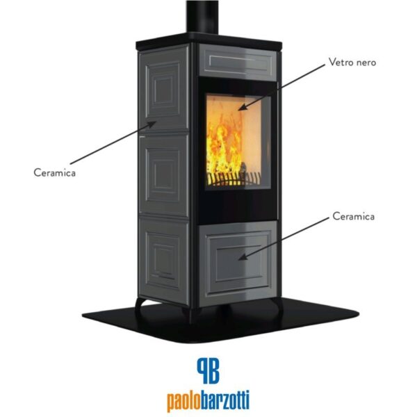 Stufa a legna 200 - 7,2 kw - immagine 3