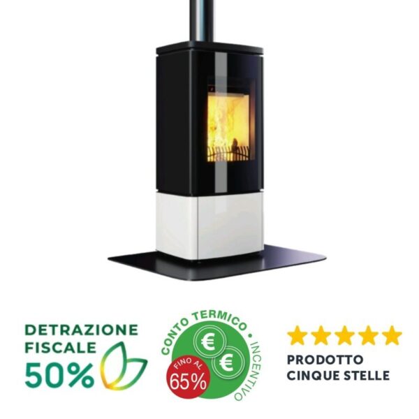 Stufa a legna 400 - 8,8 kw - immagine 2