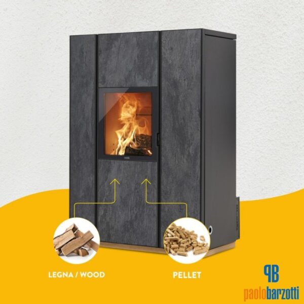 Stufa UNICA legna/pellet a 5 stelle - immagine 2