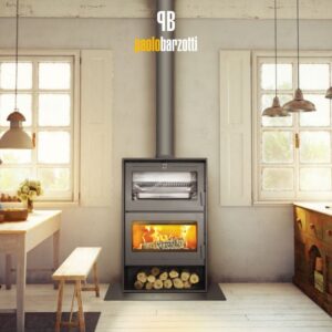 Stufa a legna Oslo con forno