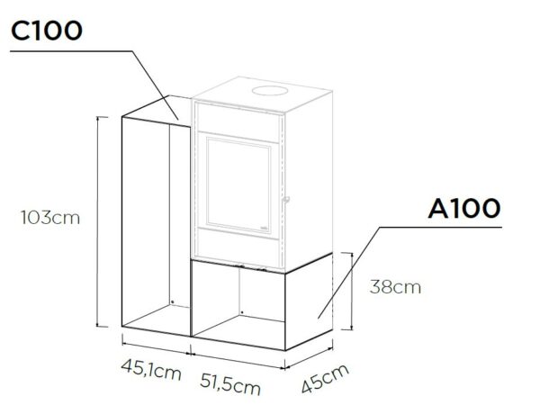 Stufa a legna 100 - 7,2 kw 5 stelle - immagine 6