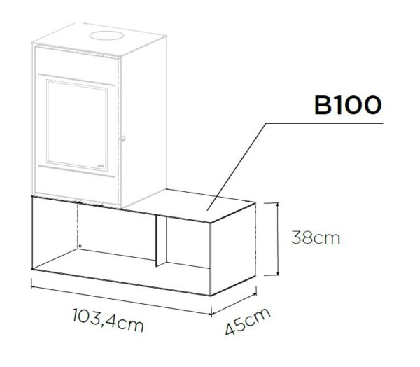 Stufa a legna 100 - 7,2 kw 5 stelle - immagine 5