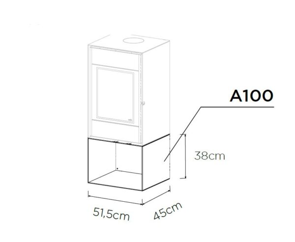 Stufa a legna 100 - 7,2 kw 5 stelle - immagine 4