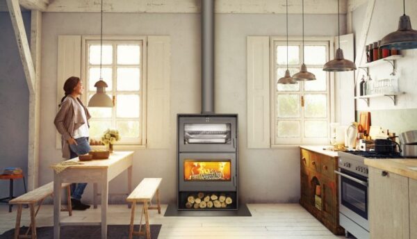 Stufa a legna Oslo con forno - immagine 3
