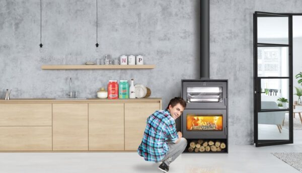 Stufa a legna Oslo con forno - immagine 4