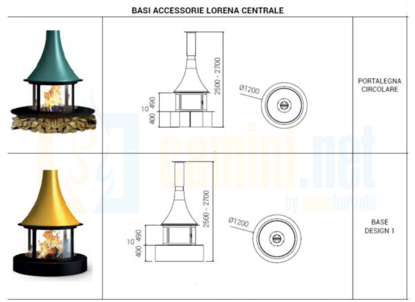 Camino moderno Lorena ad isola - immagine 10
