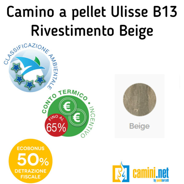 Camino a pellet Ulisse B13 - immagine 5