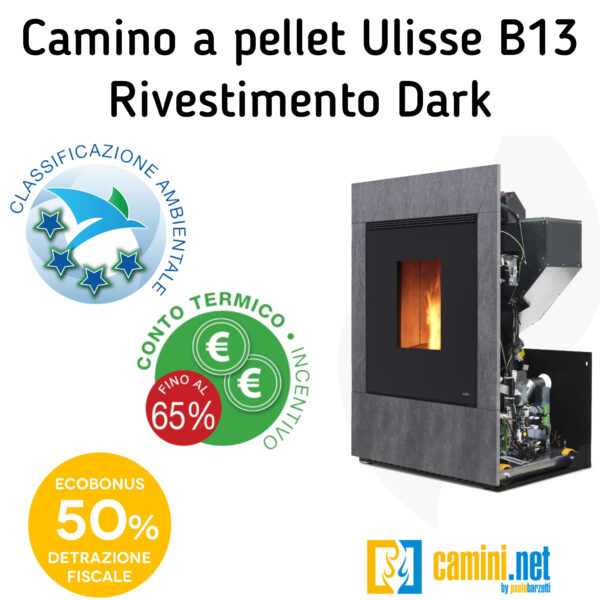 Camino a pellet Ulisse B13 - immagine 4