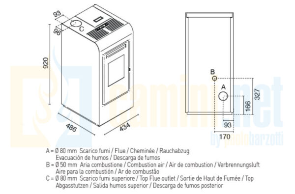 Stufa a pellet RITA PLUS - immagine 5