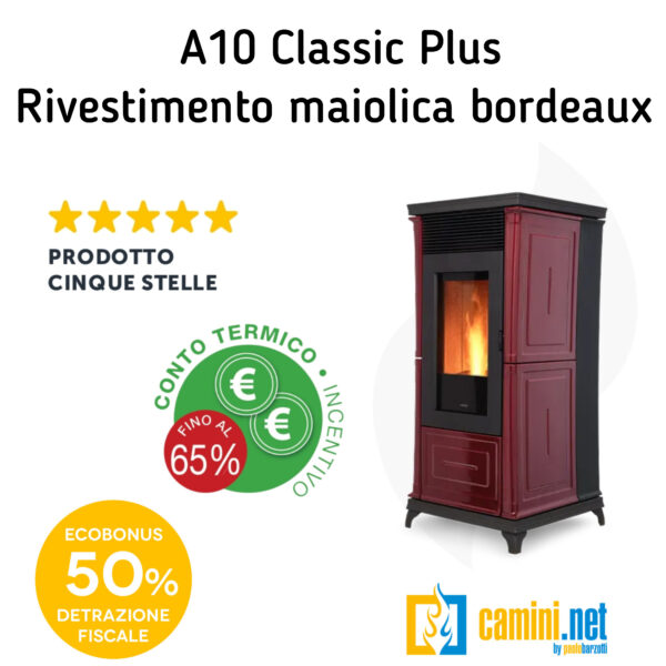 Stufa a pellet A10 Classic PLUS - immagine 6