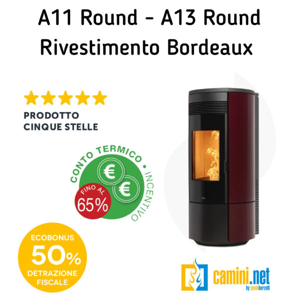 Stufa a pellet A11 - A13 Round - immagine 3