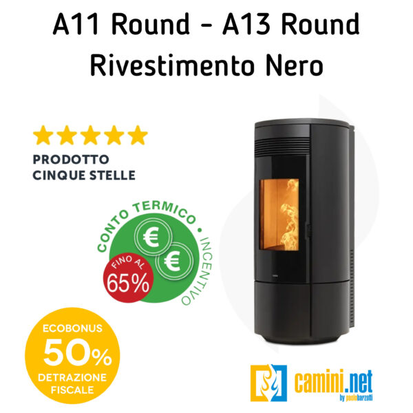 Stufa a pellet A11 - A13 Round - immagine 6