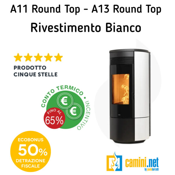 Stufa a pellet A11 - A13 Round Top - immagine 7