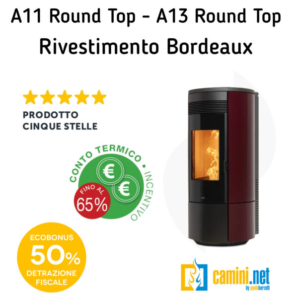 Stufa a pellet A11 - A13 Round Top - immagine 8