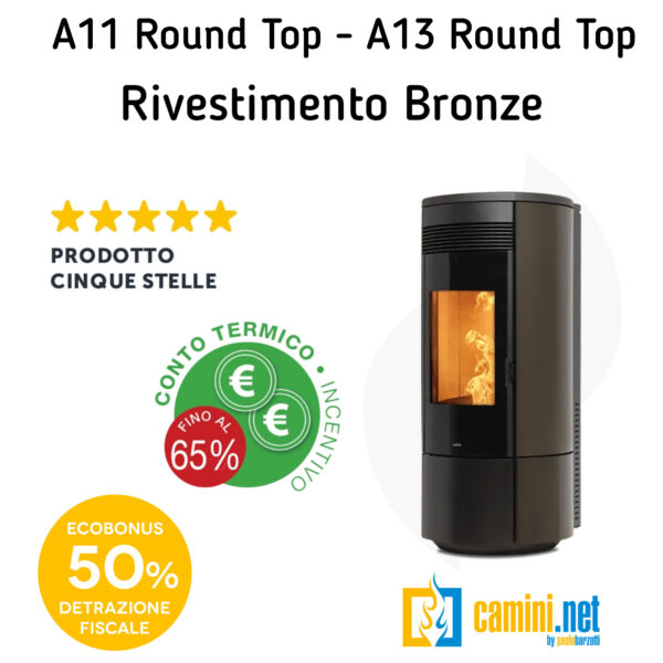 Stufa a pellet A11 - A13 Round Top - immagine 9