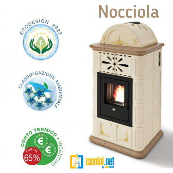 Stufa a pellet in maiolica Diana - immagine 7