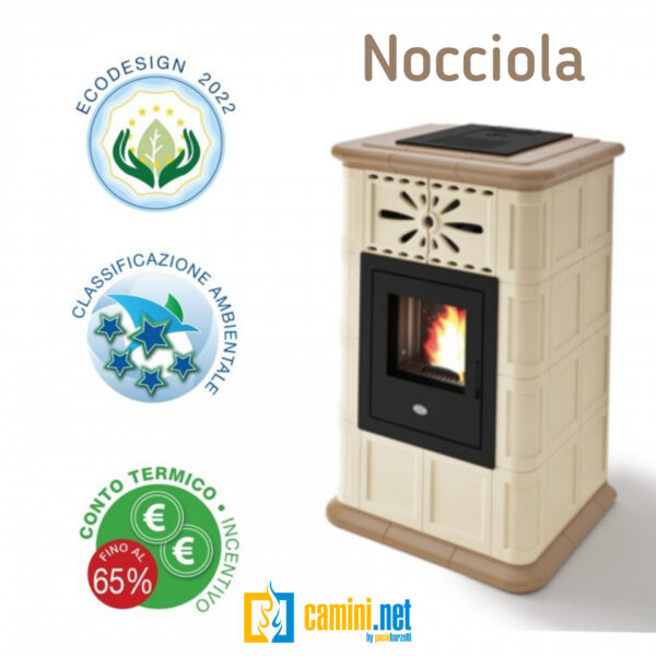 Stufa a pellet in maiolica Maria - immagine 3