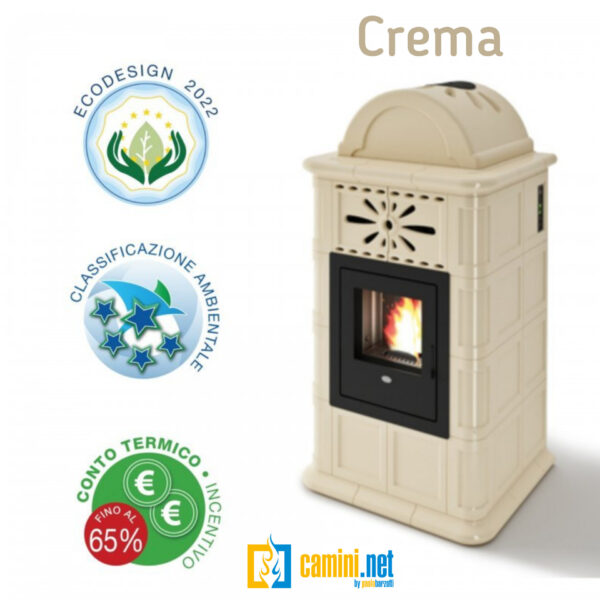 Stufa a pellet in maiolica Rosy - immagine 4