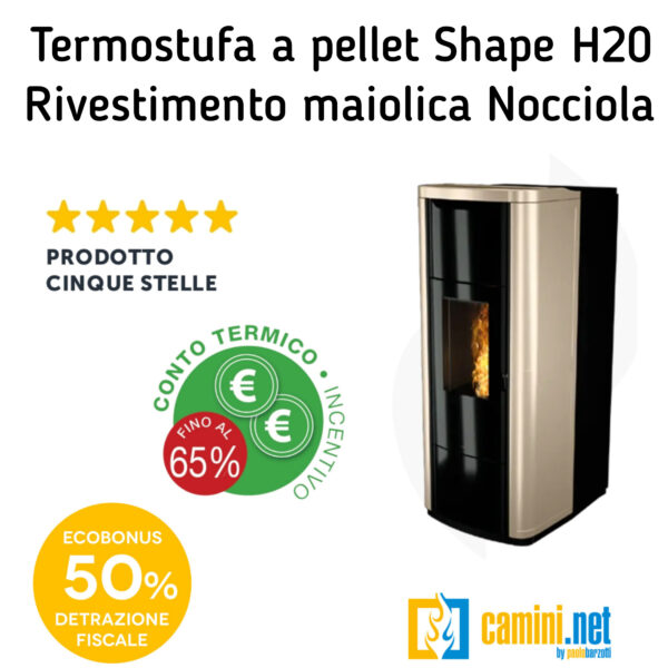 Termostufa a pellet Shape H20 IDRO - immagine 8