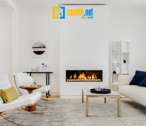 Camino a gas Clear 110 frontale - immagine 3