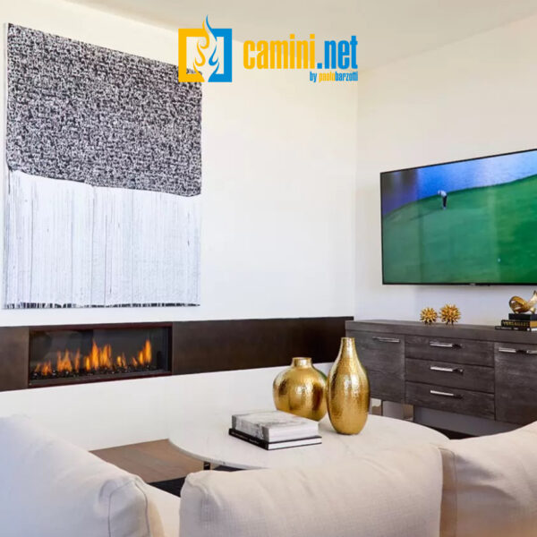 Camino a gas Clear 110 frontale - immagine 4