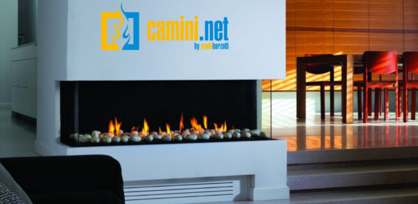 Camino a gas Clear 110 Trifacciale - immagine 2