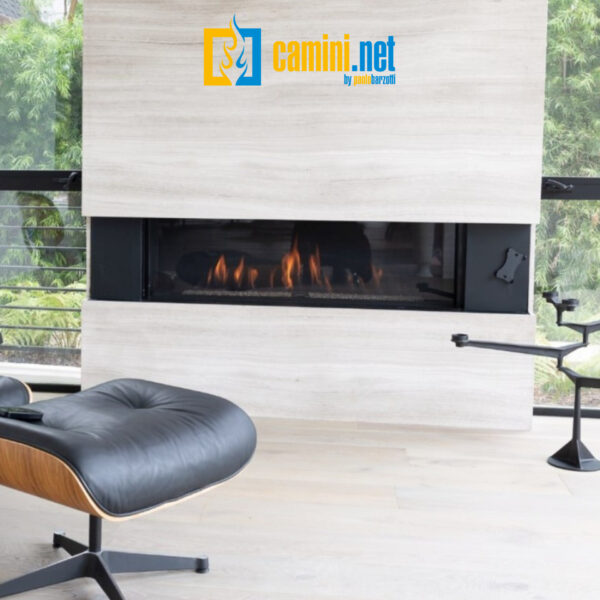 Camino a gas Clear 130 frontale - immagine 3
