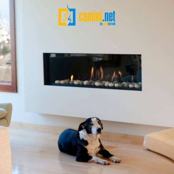 Camino a gas Clear 130 frontale - immagine 6