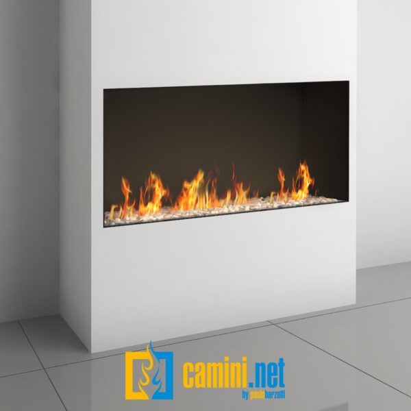 Camino a gas Clear 130 frontale alto - immagine 2