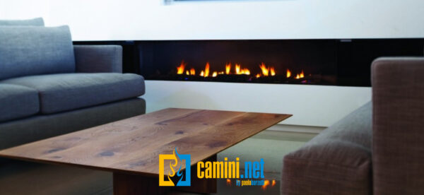 Camino a gas Clear 150 frontale - immagine 3
