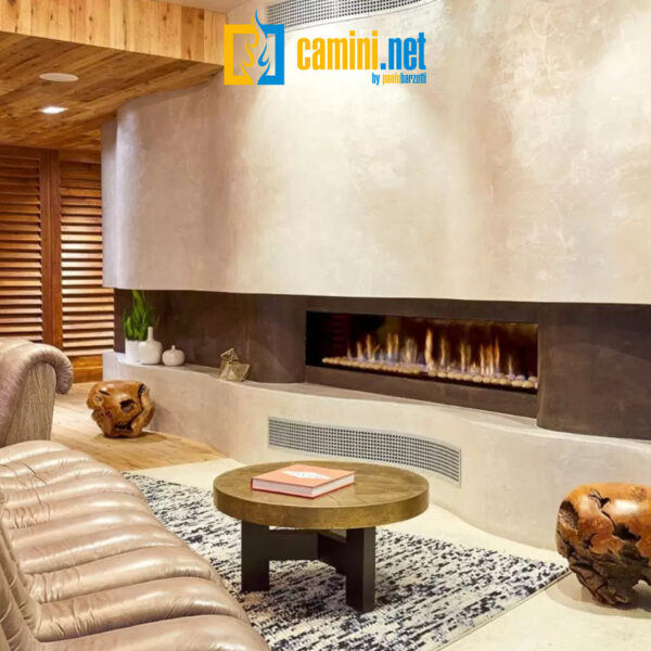 Camino a gas Clear 200 frontale - immagine 2
