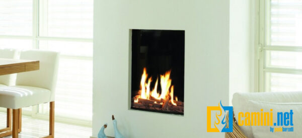 Camino a gas Clear 60 frontale - immagine 2