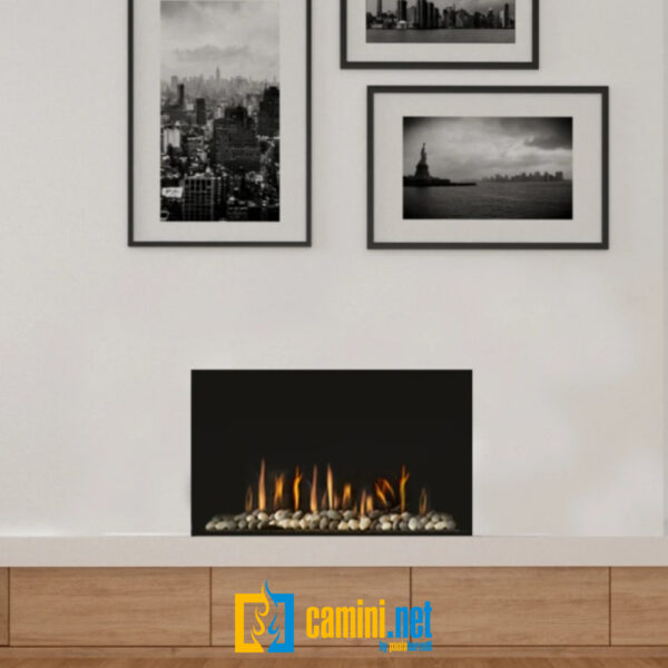 Camino a gas Clear 75 frontale - immagine 3