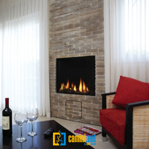 Camino a gas Clear 75 frontale alto - immagine 2
