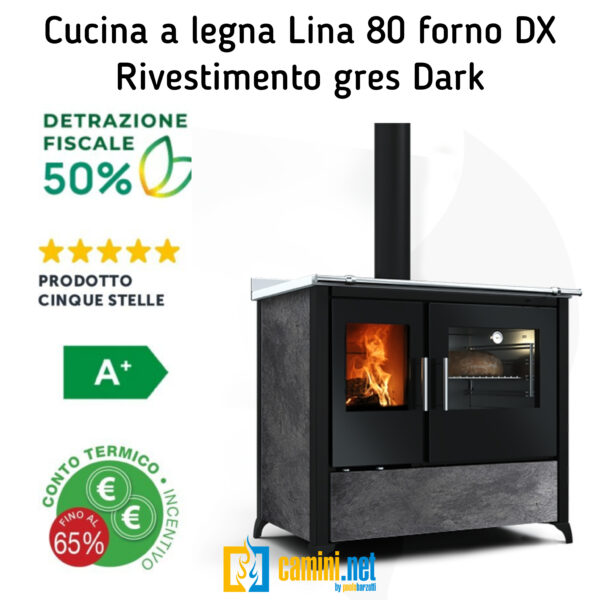 Cucina a legna Lina 80 - immagine 3
