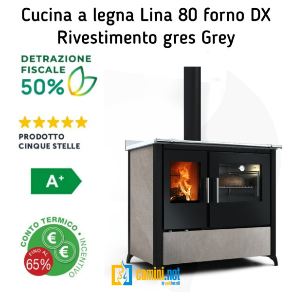 Cucina a legna Lina 80 - immagine 4