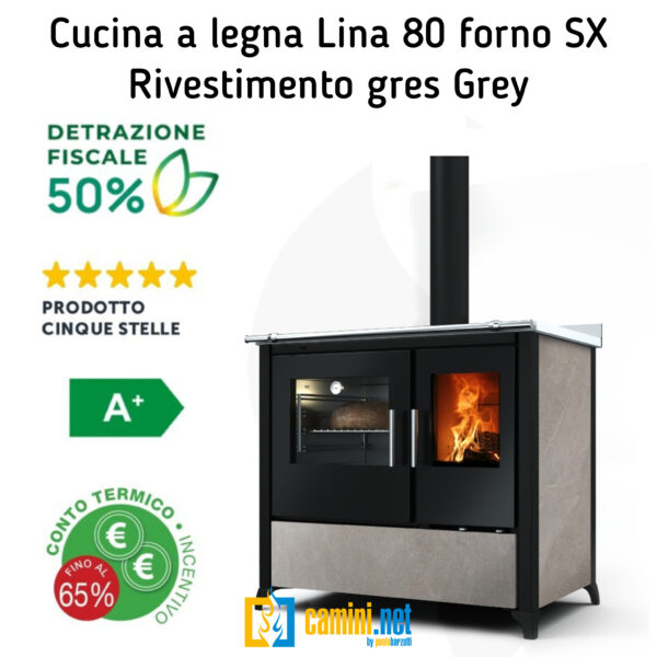 Cucina a legna Lina 80 - immagine 6