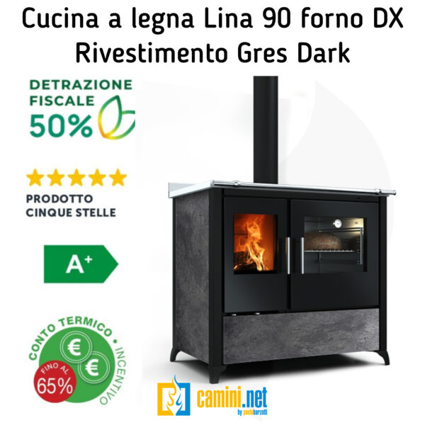 Cucina a legna Lina 90 - immagine 2