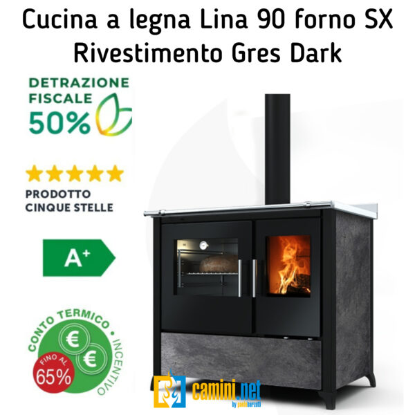Cucina a legna Lina 90 - immagine 9