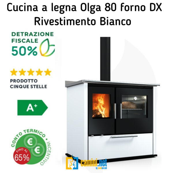 Cucina a legna Olga 80 - immagine 3