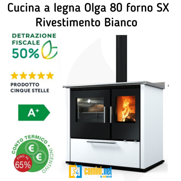 Cucina a legna Olga 80 - immagine 7