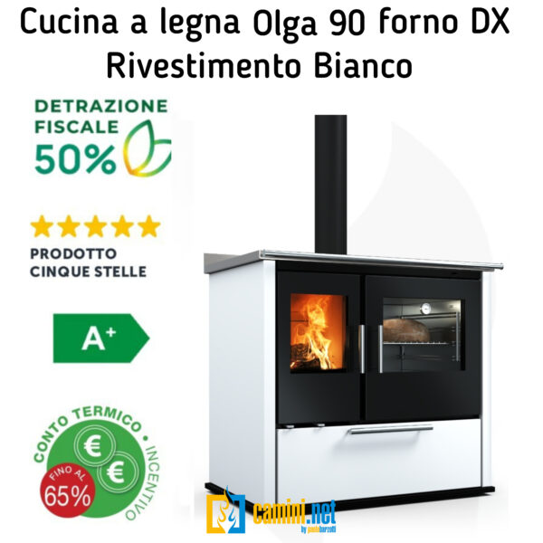 Cucina a legna Olga 90 - immagine 3