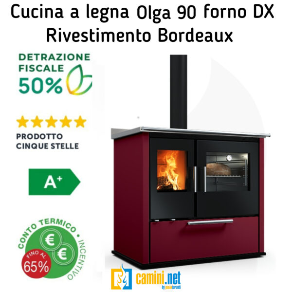Cucina a legna Olga 90 - immagine 4