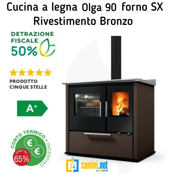 Cucina a legna Olga 90 - immagine 9