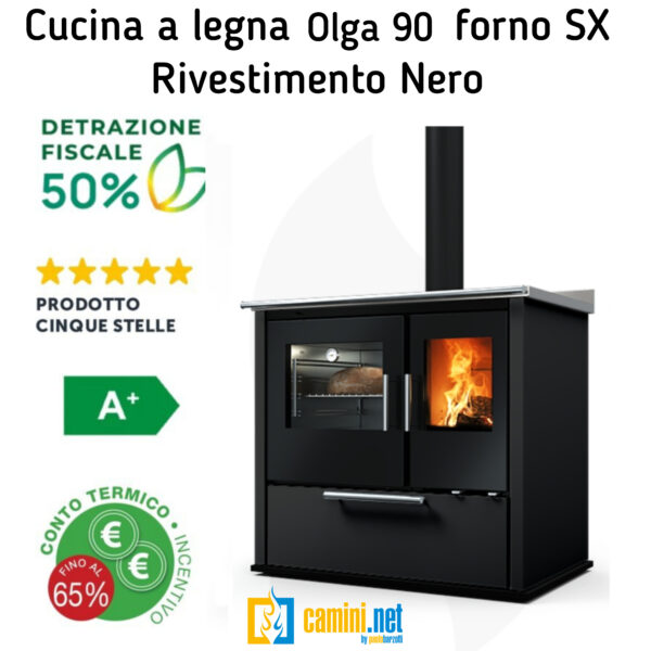 Cucina a legna Olga 90 - immagine 10