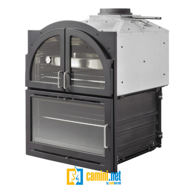 Inserto a legna Aranda con forno professionale - immagine 2