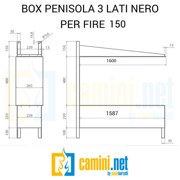 Bruciatore a bioetanolo Fire 150 con telecomando - immagine 9