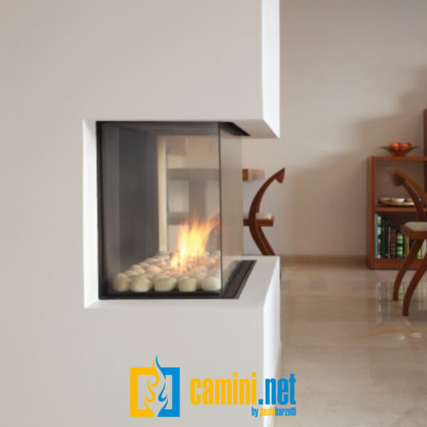 Camino a gas Clear 40 TRIFACCIALE - immagine 2
