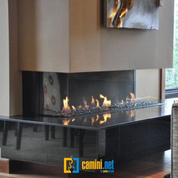 Camino a gas Clear 150 Trifacciale - immagine 3